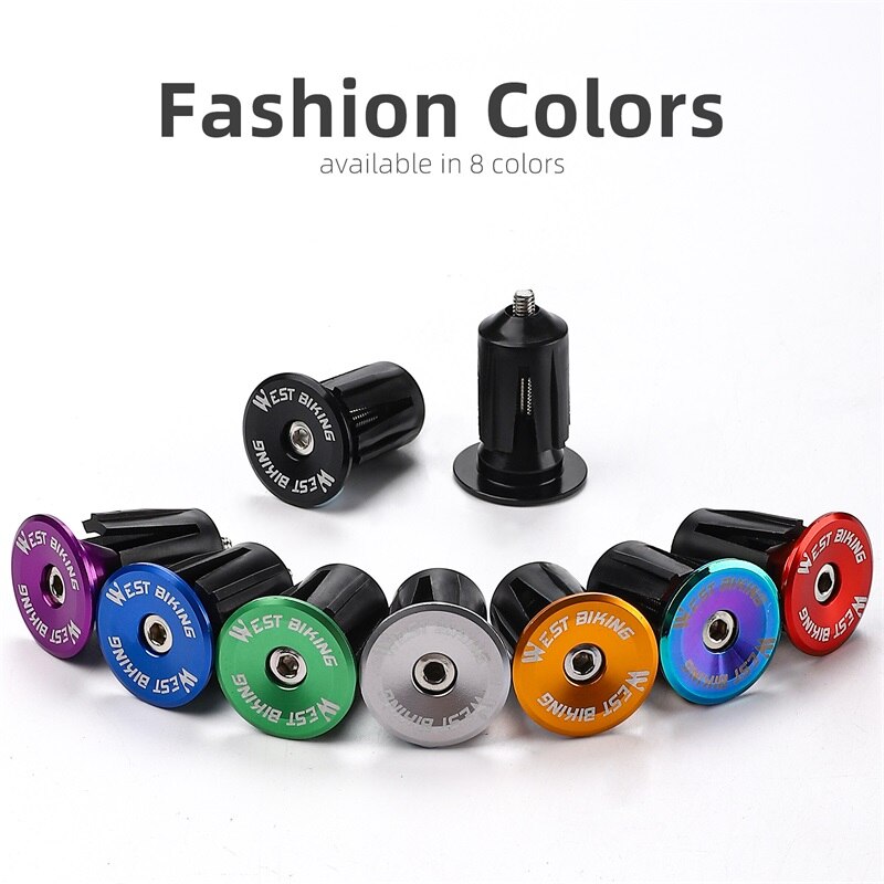 Colorful Handlebar End Plugs With Tools Alunimum Alloy Road Bike MTB Handle Bar End Cap Expansion Plugs 22-24mm