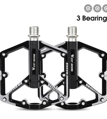 3 Bearings Bicycle Pedals Durable Aluminum Alloy MTB Mountain Road BMX Bike Pedal Anti-slip Flat Cycling Accessories
