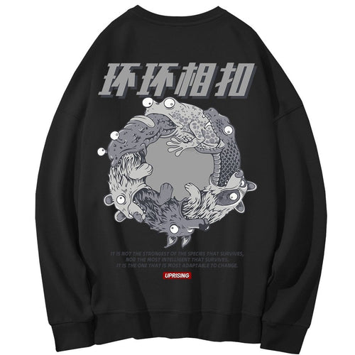 Load image into Gallery viewer, Hoodies, Sweatshirts Hip-hop street unique long-sleeved with interesting personality, rare, European, American and Japanese
