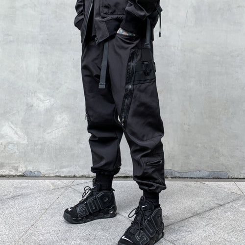 Load image into Gallery viewer, Hip Hop Tactical Cargo Pants Men Multi Pocket Joggers Trousers 2022 Autumn Functional Elastic Waist Fahsion Streetwear Pant
