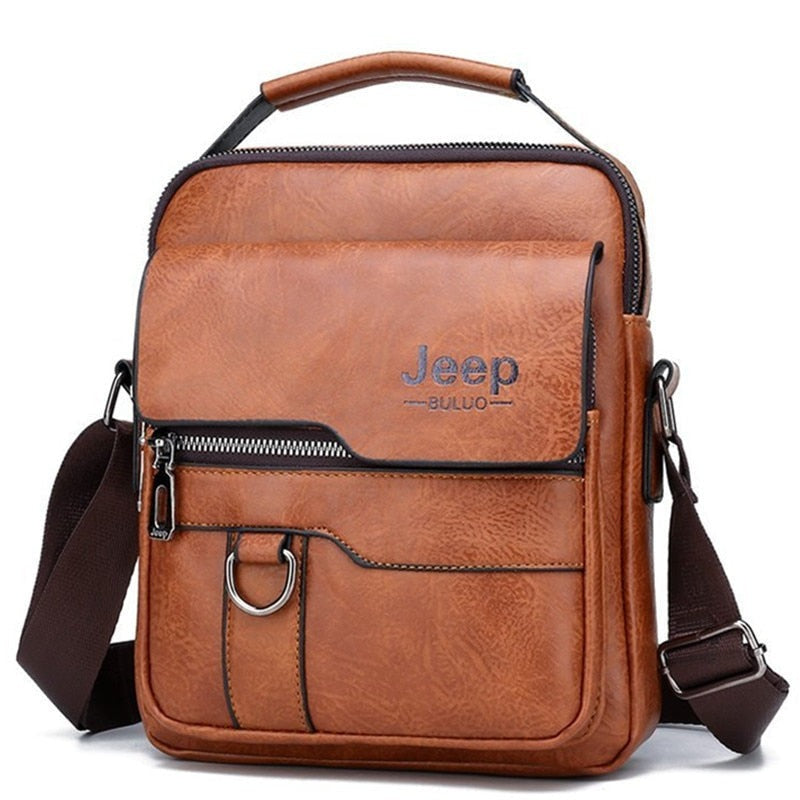 Luxury Brand Men Crossbody Messenger Bags Business Casual Handbag Male PU Shoulder Bag Large Capacity