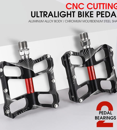MTB Bike Pedals 2 Sealed Bearing Ultralight Anti-slip BMX Mountain Road Cycling Pedals Flat Platform Bicycle Parts