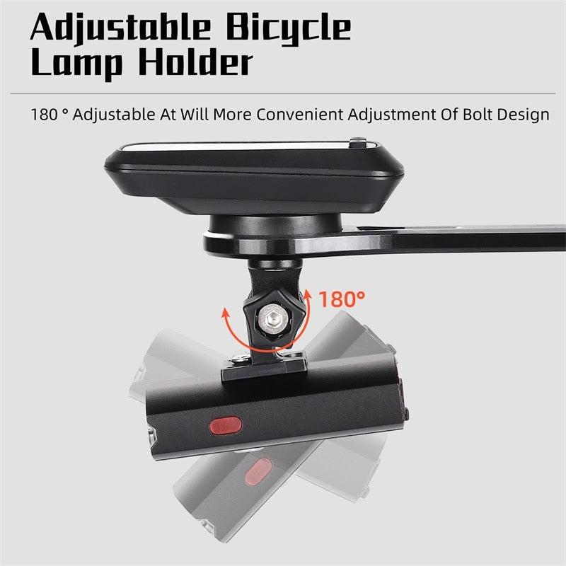 Racing Bicycle Handlebars Centered Computer Holder GPS Bike Support Cycling Flashlight Gopro Mount Extension