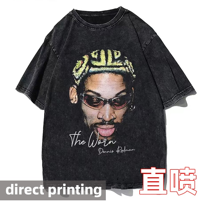 Vintage Washed Tshirts Anime T Shirt  direct printing