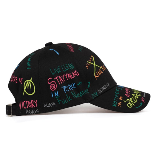Load image into Gallery viewer, Fashion Graffiti printing baseball cap Spring summer outdoor leisure hat Adjustable hip hop street hats Unisex caps
