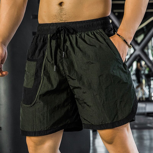 Load image into Gallery viewer, Gym Running Shorts for Men Breathable Outdoor Go Hiking Cycling Jogging Marathon Bodybuilding Sport Short Pants with Pocket
