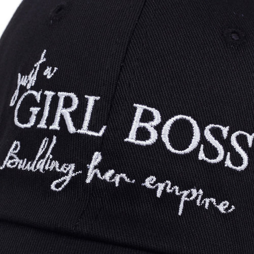 Load image into Gallery viewer, Just a GIRLS BOSS Building Her Empire Letter Embroidery Baseball Cap
