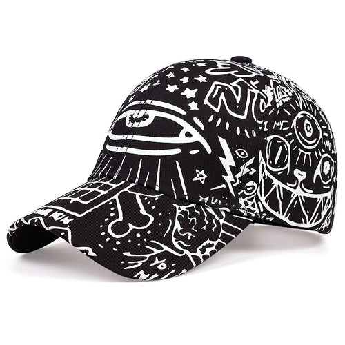 Load image into Gallery viewer, Eyes graffiti embroidery baseball cap fashion outdoor hip-hop dad hat casual wild hats sports caps Sun Hats
