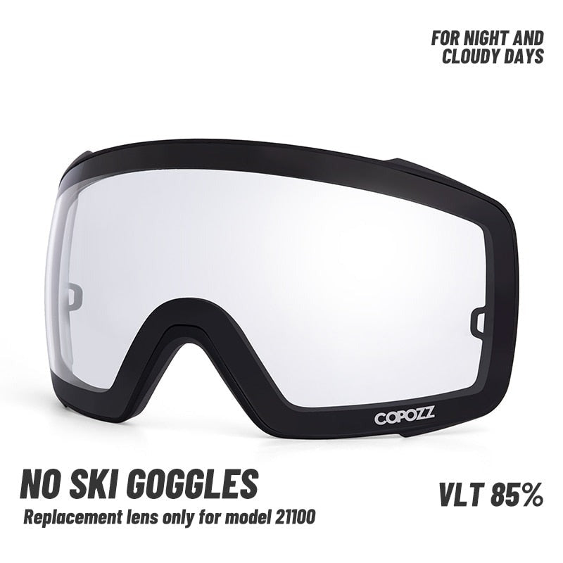 21100 Ski Goggles Magnetic Replacement Lenses Non-polarized