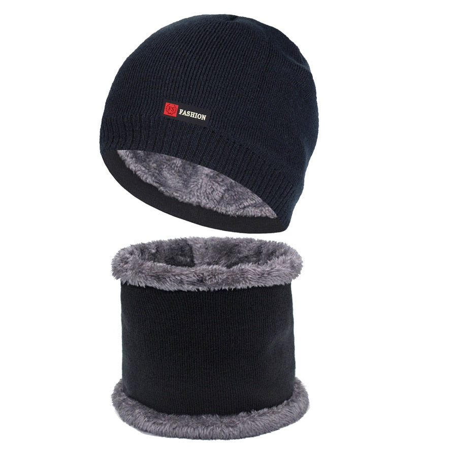 Men Winter Hats For Women Skullies Beanies Men Winter Knitted Hat Cap Scarf Fur Mask Gorras Bonnet Warm Thick шапка Beanie Hat