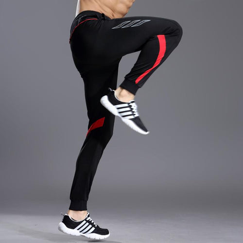 Load image into Gallery viewer, Men Running Sport Pants With Zipper Pockets Football Joggings Training Sweatpants Basketball Soccer Trousers workout pant Male
