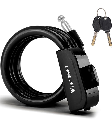 Bike Lock Anti Theft Security Bicycle Accessories Cable Lock MTB Road Bike Multicolor Cycling Portable Wire Lock