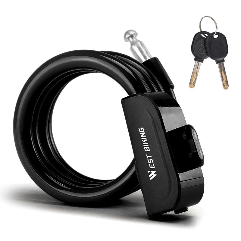 Bike Lock Anti Theft Security Bicycle Accessories Cable Lock MTB Road Bike Multicolor Cycling Portable Wire Lock