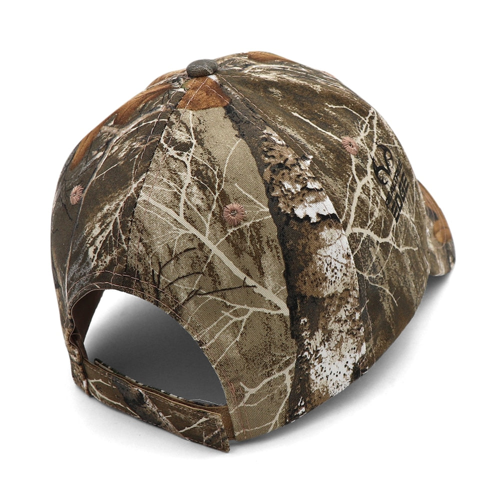 Camo Baseball Cap Fishing Caps Men Outdoor Hunting Camouflage Jungle Hat 3D Deer Head Hiking Casquette Hats