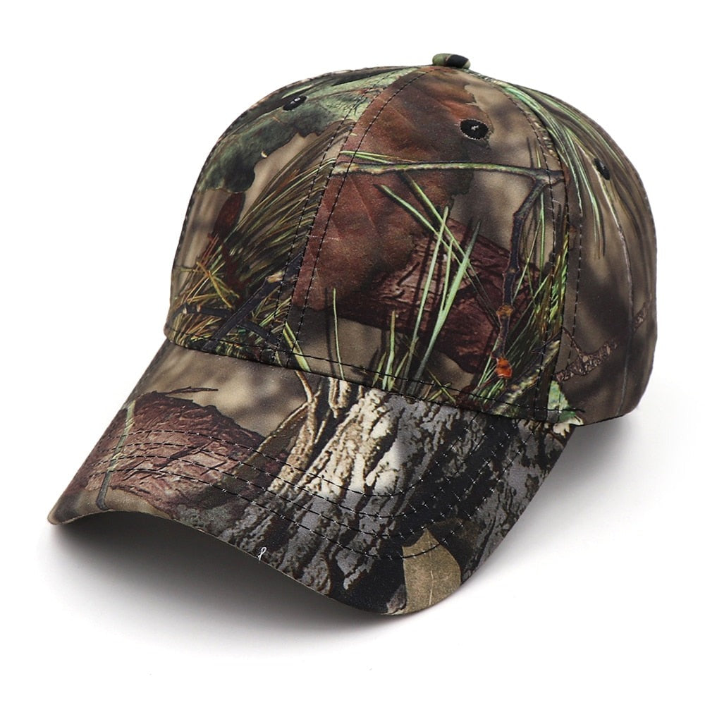 Outdoor Jungle Fishing Baseball Hat Cap Man Camouflage Hunting Hat Casquette Oak Camo Snapback Dad Caps KBMO5