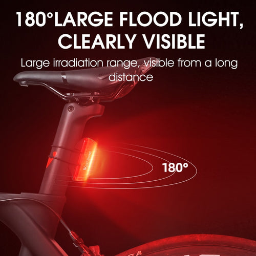 Load image into Gallery viewer, Smart Brake Sensing Taillight Bike Rear Light MTB Road Bicycle Lamp Waterproof COB LED Charging Cycling Accessories
