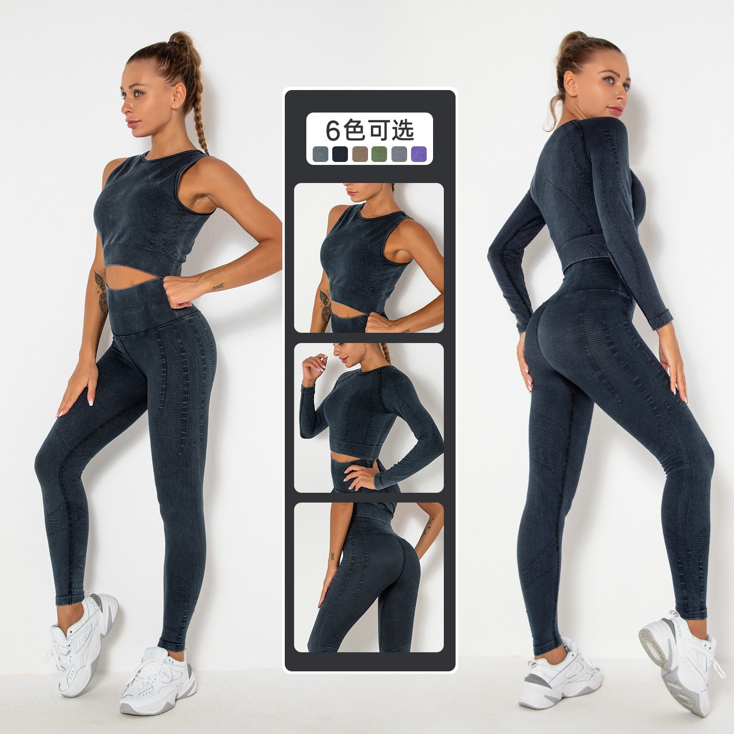 1 Piece Yoga Set For Women Gym Workout Clothing Women's Tracksuit