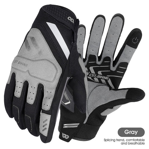 Load image into Gallery viewer, Motorcycle Cycling Gloves Shockproof Full Finger Bike Gloves Touch Screen Sport Gloves Men Women MTB Bicycle Gloves
