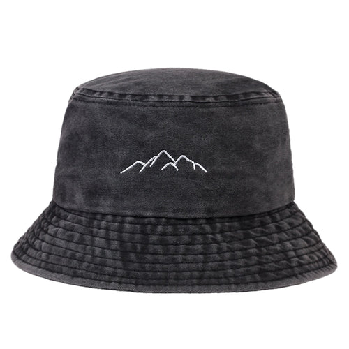 Load image into Gallery viewer, Cotton Wild Bucket Hat Mountain Range Printed Bucket Hats Summer Fisherman&#39;s Hat Women Men Fisherman Hats Fishing Hats
