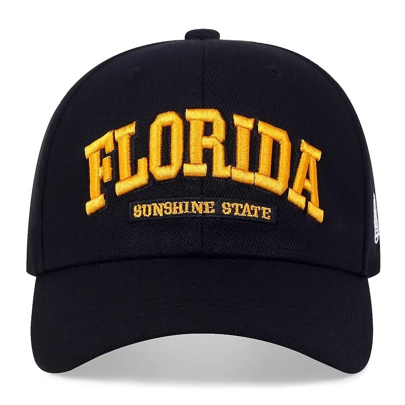 FLORIDA baseball Cap Letter embroidered Cotton Snapback Hat Men Women Trucker Caps Spring Summer outdoor Sun Hats