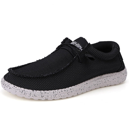 Load image into Gallery viewer, Men Canvas Shoes Fashion Men&#39;s Casual Shoes Light Non-slip Loafer Washed Denim Flat shoes Outdoor Sneakers Vulcanized Shoes
