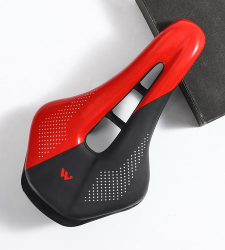 Bike Saddle MTB Road Racing Bicycle Seat Hollow Soft Short Nose Cushion PU Waterproof Cycling Saddle Accessories