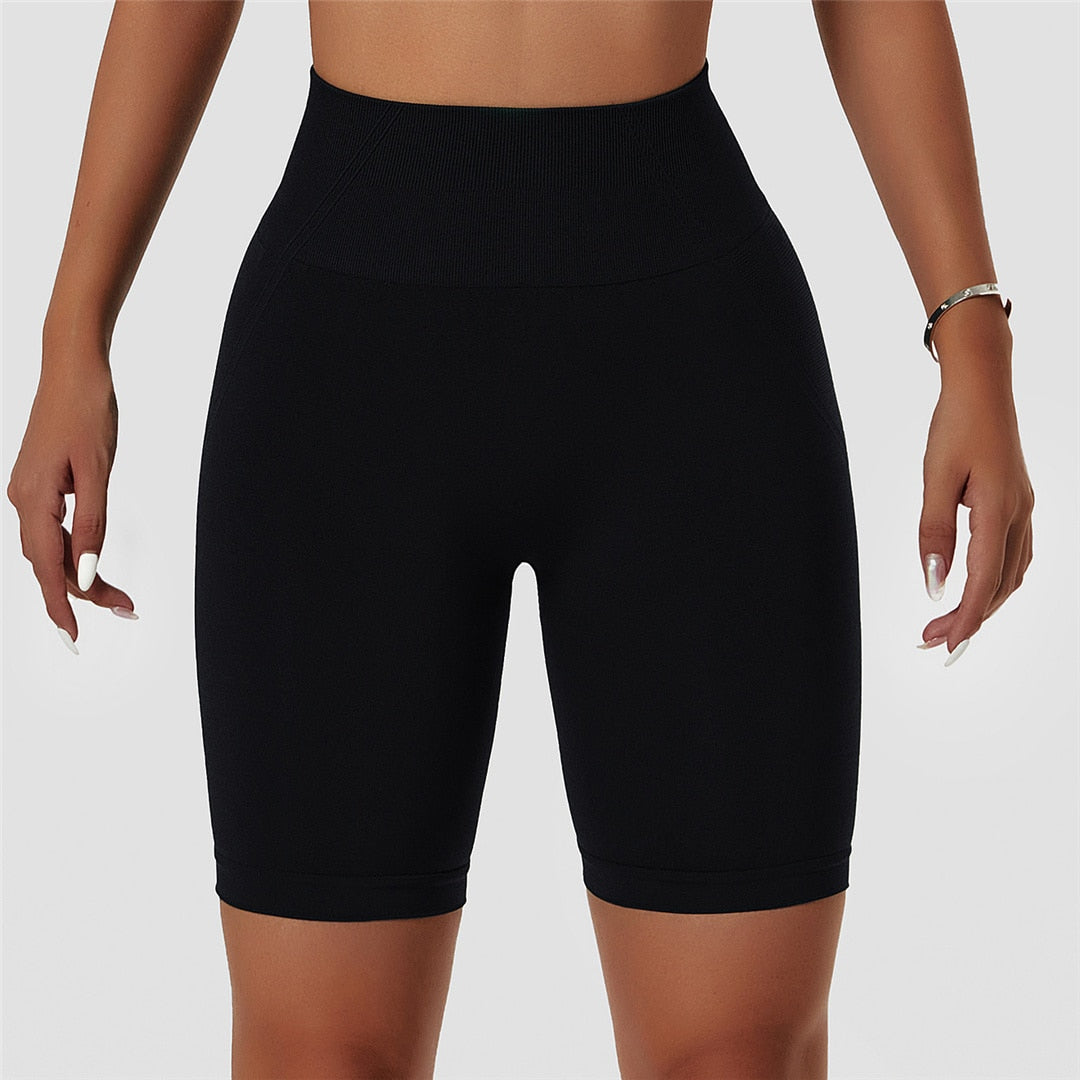 S - XL 11 Colors Yoga Shorts Gym Sport Shorts Butt Lift High Waist Shorts For Women Breathable Fitness Seamless Sportwear A091S