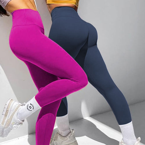 Load image into Gallery viewer, Butt Lifting Scrunch Leggings Women Yoga Pants Seamless Gym Push Up Leggings Sport Tights Woman Workout Booty Bum Leggings
