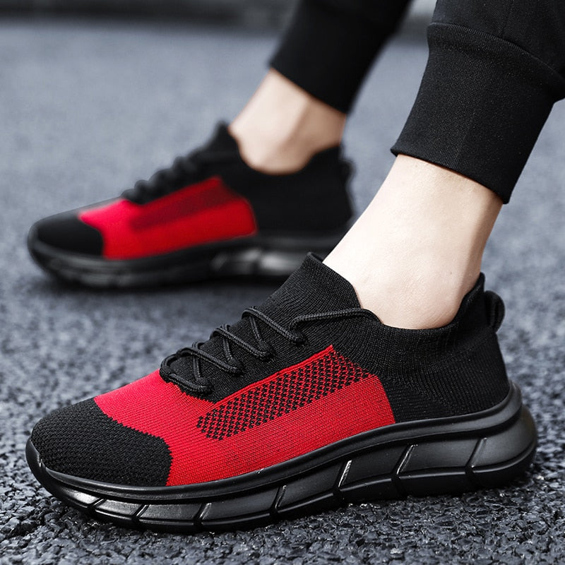 Fashion Men Sneakers Breathable Mesh Casual Shoes Mens Shoes Lightweight Vulcanize Shoes Walking Sneakers Zapatillas Hombre