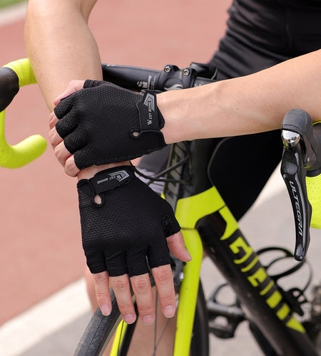 Half Finger Cycling Gloves Anti Slip Motorcycle MTB Road Bike Gloves Men Sport Fitness Bicycle Fingerless Gloves