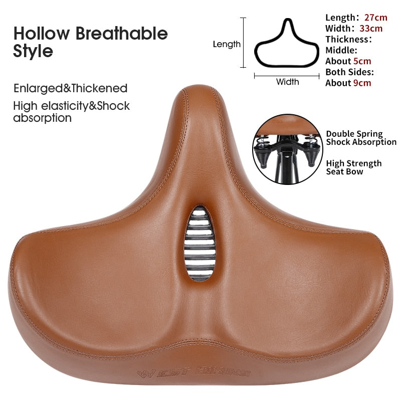 Ergonomic Soft Bicycle Saddle Widen Thicken Long Distance Riding Cushion Mountain MTB Road Bike Saddle Breathable Cycling Seat
