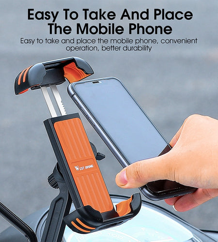 Motorcycle Phone Holder 360° Adjustable Bike Phone Support Electric Scooter Smartphones Bracket Gps 4.5-7.5 Inch