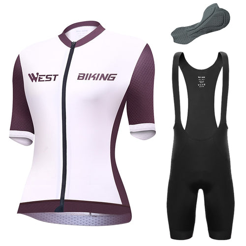 Load image into Gallery viewer, Women&#39;s Cycling Jersey Set Summer Anti-UV Mountain Bicycle Clothing Quick-Dry Female Bike Clothes Girl Wear Set
