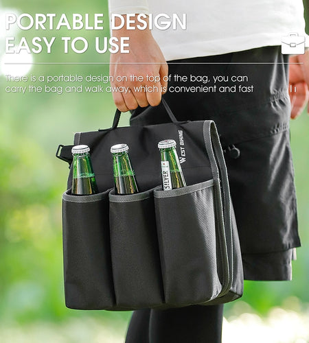 Bicycle Drink Container Bag Insulated Water Bottle Kettle Cup Holder Cycling Portable Bicycle Trunk Shelf Cooler Bag