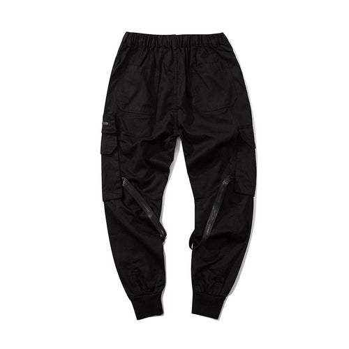 Load image into Gallery viewer, Hip HopTactical Cargo Pants Men Multi Pocket Ribbons Joggers Trousers Elastic Waist Fahsion Streetwear Pant Cotton
