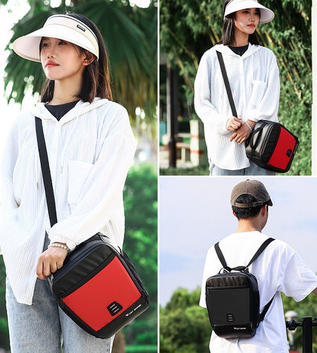 7.3L Multifunctional Bike Handlebar Bag Electric Scooter MTB Road Cycling Bag With Water Bottle Pocket Shoulder Bike Backpack