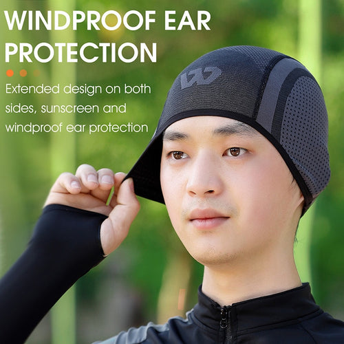 Load image into Gallery viewer, Knitted Hat Cycling Cap Windproof Ear Protection MTB Bike Running Motorcycle Bicycle Helmet Liner Sport Skull Cap
