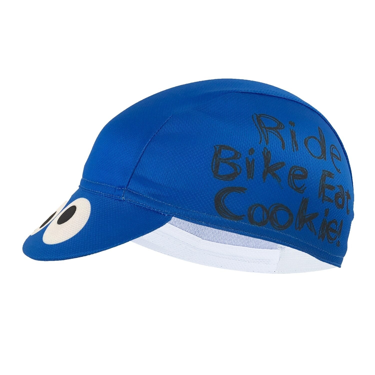 Classic Ride Bike Eat Cookie Big Eyes Polyester Cycling Caps Quick Dry Breathable Bicycle Sports  Men's Hat