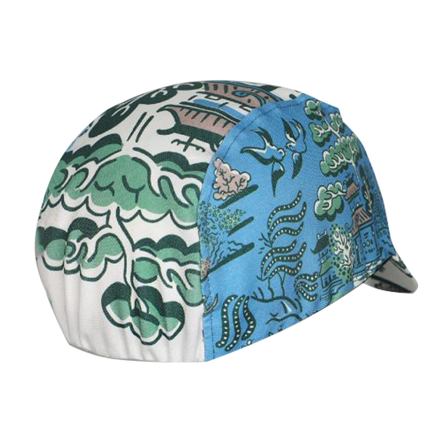 Classical  Tea Garden Architectural Style Polyester Cycling Caps Bicycle Sports Summer Balaclava  Moisture Wicking Hat