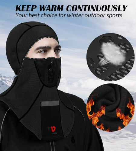 Winter Fleece Cycling Cap Warm Balaclava Tactical Soldier Hood Outdoor Sport Neck Warmer Ski Motorcycle Bicycle Hat