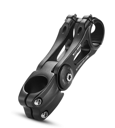 Adjustable Bicycle Handlebar 31.8MM Stem Extender 80 Degree Angle Riser MTB Front Fork CNC Variable Stem Extension