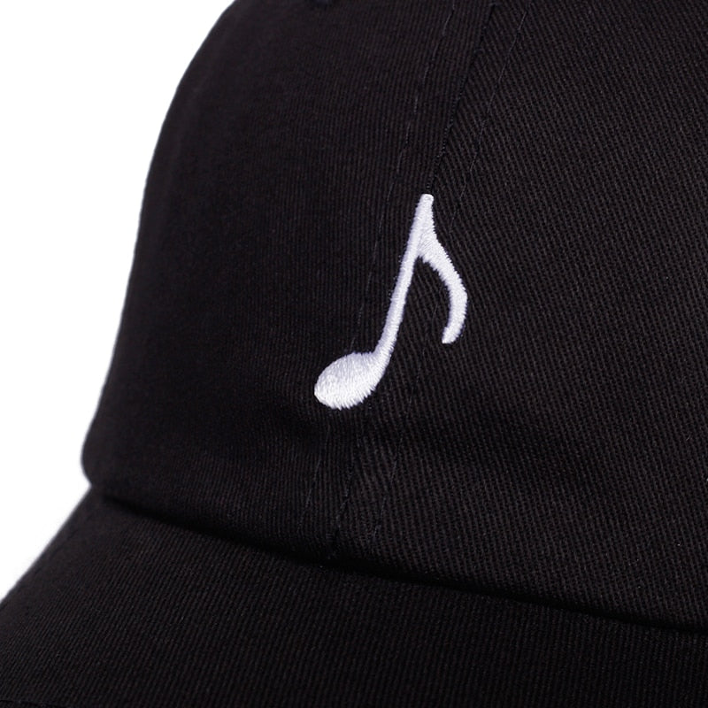 Fashion cotton baseball cap hip-hop hat musical note embroidery wild golf caps summer sun hats dad hat snapback hats gorras