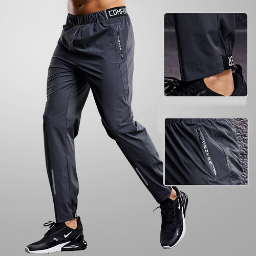 Load image into Gallery viewer, Ice Silk Sport Pants Men Running Sweatpants Gym Fitness Jogging Training Trousers Thin Section Trend Wild Outdoor Dry Fit
