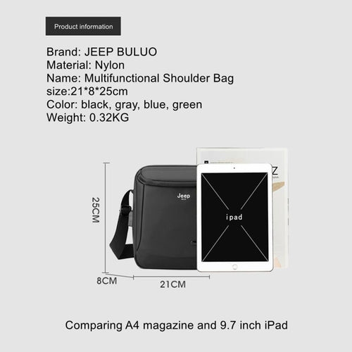 Load image into Gallery viewer, Men Shoulder Bags Fashion Business Male Crossbody Messenger Daily Bag Nylon Multifunction High Capacity New Hot Sale
