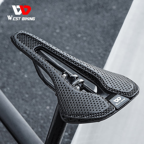 Load image into Gallery viewer, Carbon Fiber Ultralight 3D Printed Bike Saddle Hollow Comfortable Breathable MTB Mountain Road Bicycle Cycling Seat
