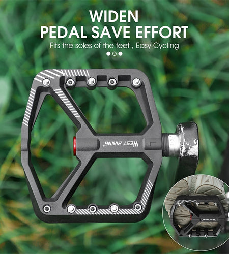 Ultralight Nylon Bicycle Pedals DU Sealed Bearings MTB Road BMX Pedals Non-Slip Waterproof Bike Part Flat Pedals