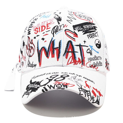 Load image into Gallery viewer, Graffiti Baseball Cap Fashion Personality Curved Summer Trendy Style Men and Women Personality Wild Cap Sun Hat
