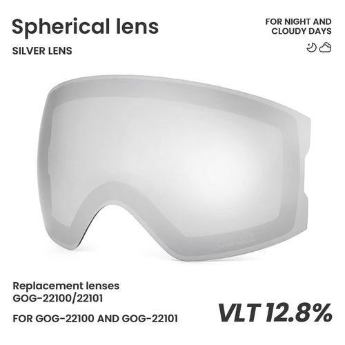 Load image into Gallery viewer, 22101 and 22100 Ski Goggles Magnetic Replacement Lenses Spherical lens and Cylindrical lens
