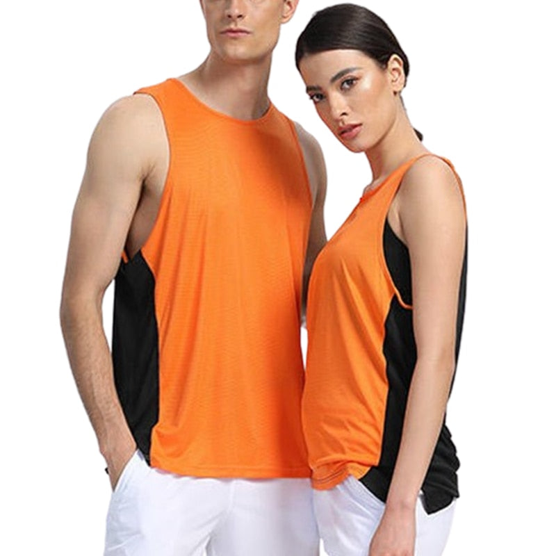 Sleeveless Vest Basketball Football Running Sports Tank Tops Gym Fitness Shirt Plus Size Multi-colored Unisex Clothing