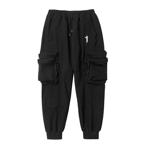 Load image into Gallery viewer, Joggers Cargo Pants Sweatpants Techwear  Hip Hop Multi-Pocket Function Loose Trousers Black Streetwear
